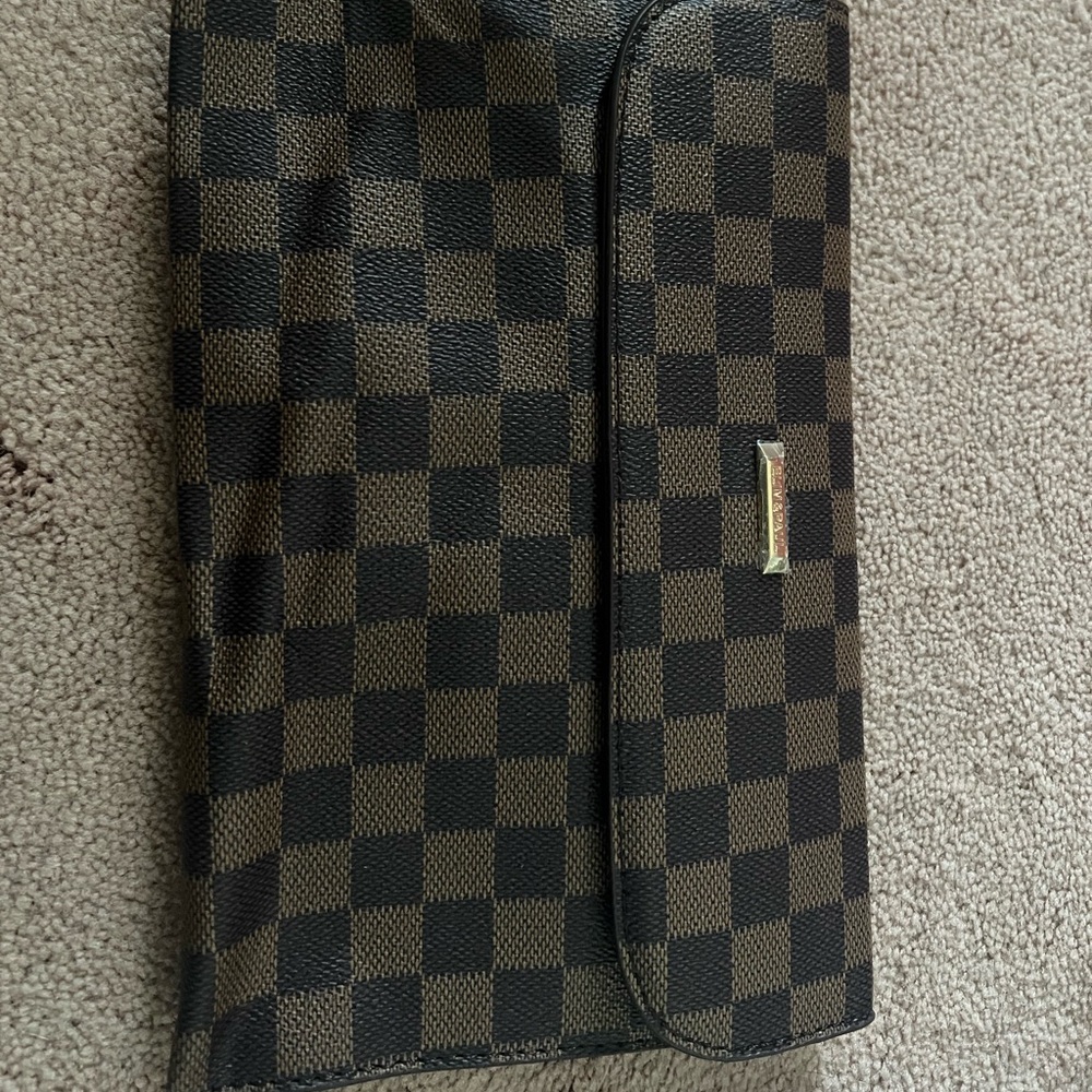 Elim & Paul brown/black clutch bag (used)